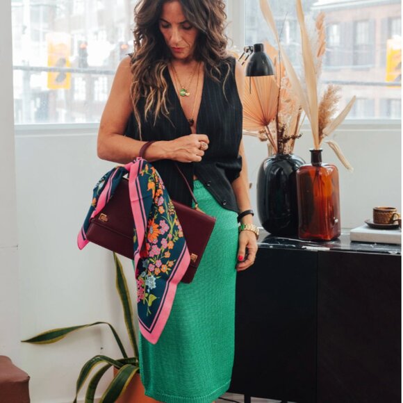 Vintage Silky Scarf - Picture 2 of 2